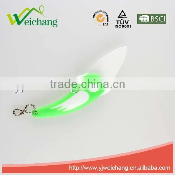 WCJ470 Pocket Mini Folding Bird Shaped Ceramic Knife With Green PP Plastic Handle,high Quality photo-3