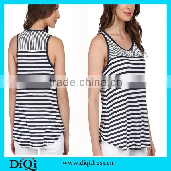 Guangzhou Garment Sublimation Custom Stringer Tank Top Wholesale Plain Loose Tank Top for Women in Bulk