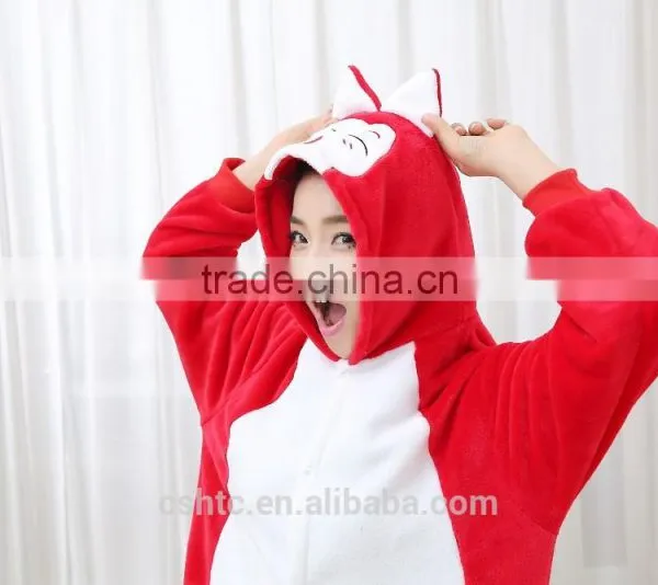 Flannel Cartoon Adult Animal Jumpsuit Animal Pajamas Jumpsuit photo-4