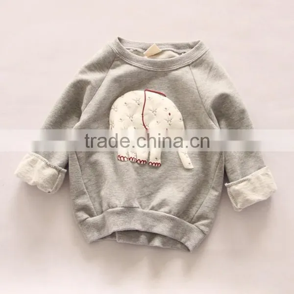 Children Clothing Kids Elephant Clothes Girls Boy Pullover Hoodies Kids Long Sleeve Spring Autumn 2016 Hoodies photo-4