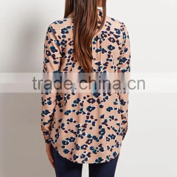 Latest Design New Fashion Button up Printing Long Sleeve Maternity Clothes photo-4