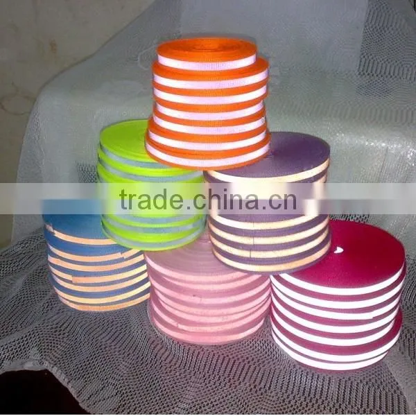 Colorful Printable Elastic Reflective Webbing Strap for Safety Belt photo-3