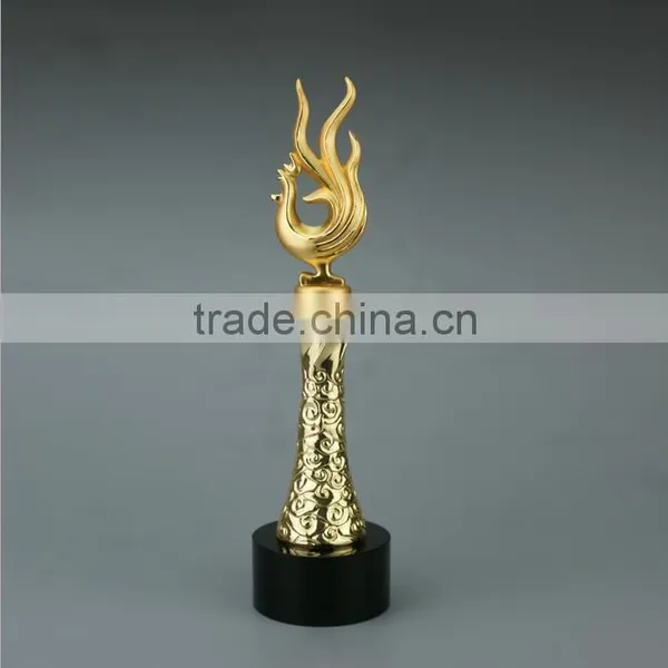 2017 New Design Gold Plated Chanticleer Trophy Business Gift photo-2