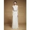 Wholesale Wedding Dress With Beading 2013 Designer V-Neck Sheath Long Bridal Gowns for Sale