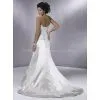 High Quality Satin Lace Material Appliqued Beaded Mermaid Bridal Wedding Gown Custom Made photo-2
