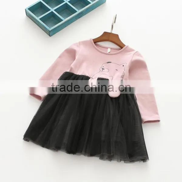 B22644A Autumn New Fashion Girl Cartoon Printting Dress photo-5