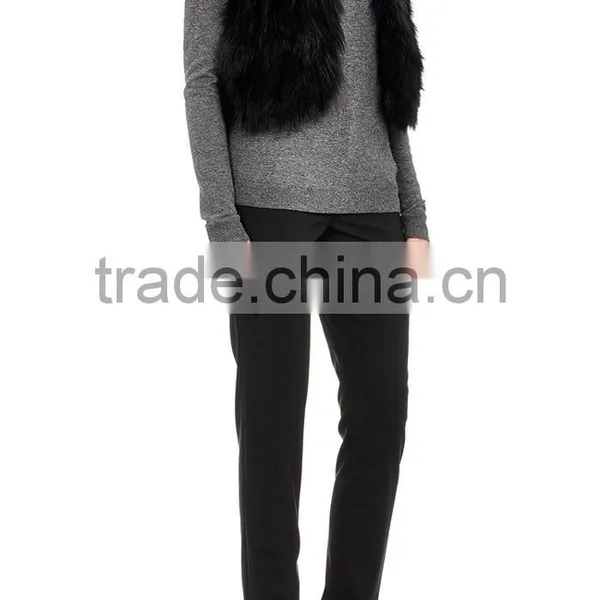 YRFUR YR043 Chic Style Fox Fur Waistcoat/Stand Collar Patchwork Fox Fur Vest photo-6