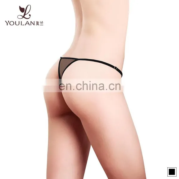 2016 Newest Luxurious Lace Thong Sweet Sexy Ladies Underwear Black Color Sexy Panties Cotton photo-2