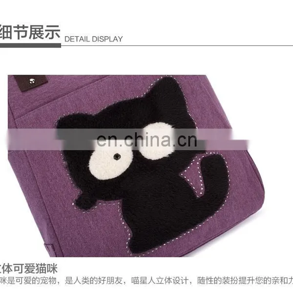 JL Bag17027 2017 Woman Bag Canvas Leisure Cat Bag Modern Lady Bag photo-6