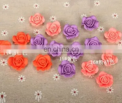 26125 23mm Fashion Cartoon Polymer Clay Flower Beads photo-4