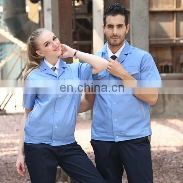 China Manufacturer Polyester Men Work Overalls Summer Work Coveralls With Short Sleeve photo-3