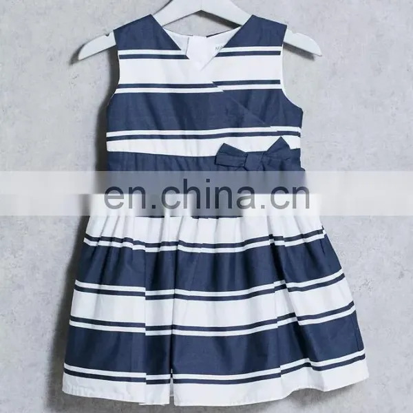 China Supplier Wholesale Fashion Kids V-Neck Sleeveless Baby Dress For Children Girl photo-4