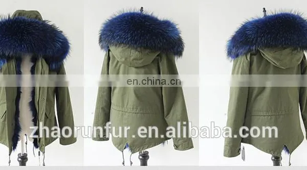 Classic Fashion Long Fur Lined Parka With Raccoon Fur Hood photo-5
