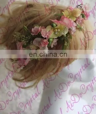 Aidocrystal Elegance Wedding Party Bridal Fascinators,fashion Flower Crown,women Hair Accessories photo-5