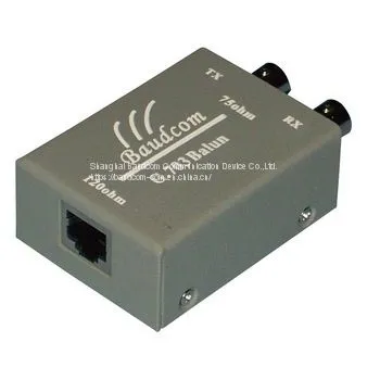 Single Port G.703 E1 Balun Adapter BNC to RJ45 Impedance Converter photo-3