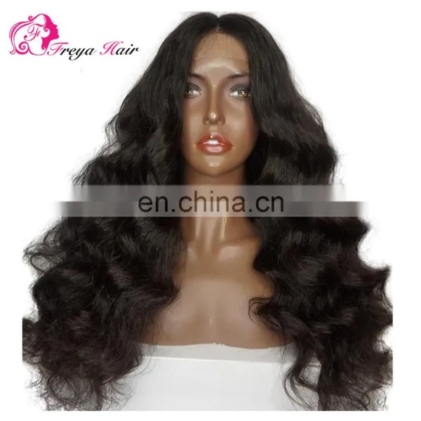 Wholesale Price Indian Long Hair Wig Body Wave Cheap Silk Base Lace Front Wig for Black Women photo-3