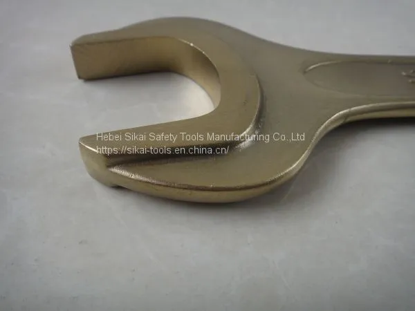 Non Sparking Hand Tools Aluminum Bronze Single Open End Wrench Spanner photo-2