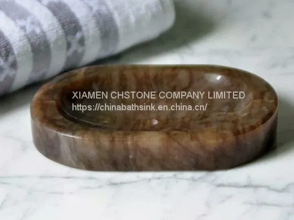 Массовый сапфировый мыльница из натурального камня