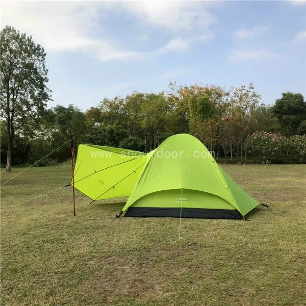 3P Camping Tent Aluminium Pole Double Layer 3 Person Tent for Outdoor Hiking photo-3