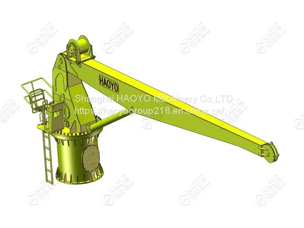 Fixed Boom Hydraulic Cargo Ship Crane Manufacturer Price photo-3