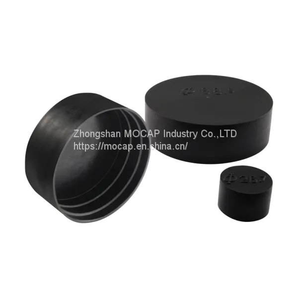 50mm Black LDPE Plastic Cap for Steel Water Pipe Tubing