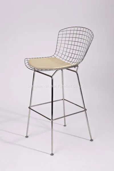 Harry Bertoia Bar Stool With Low Costs in Stainless Steel Frame photo-3
