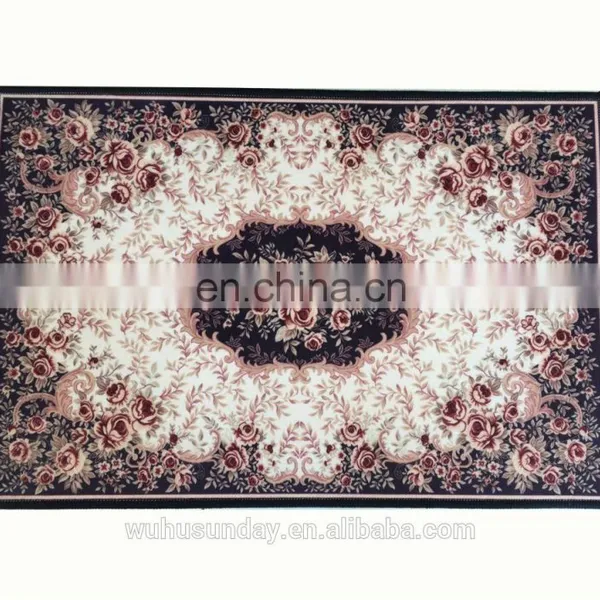 PRINTED SHORT PLUSH MAT - PERSIAN/PRAYER PATTERN DESIGN photo-4