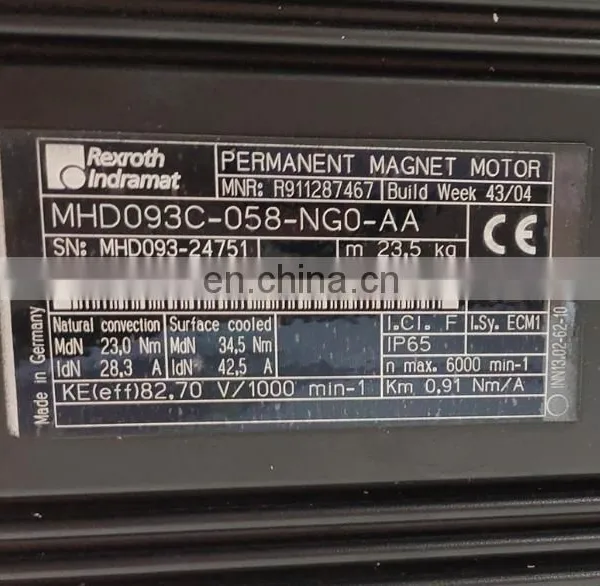 Second Hand Cheap Reroth 3 Phaese AC Servo Motor Drive MHD093C-058-NG0-AA photo-5