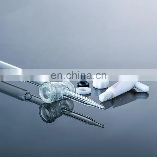 Customized Chemistry Lab 10ml 25ml 50ml 100ml Transparent Glass Acid Base Burette photo-5