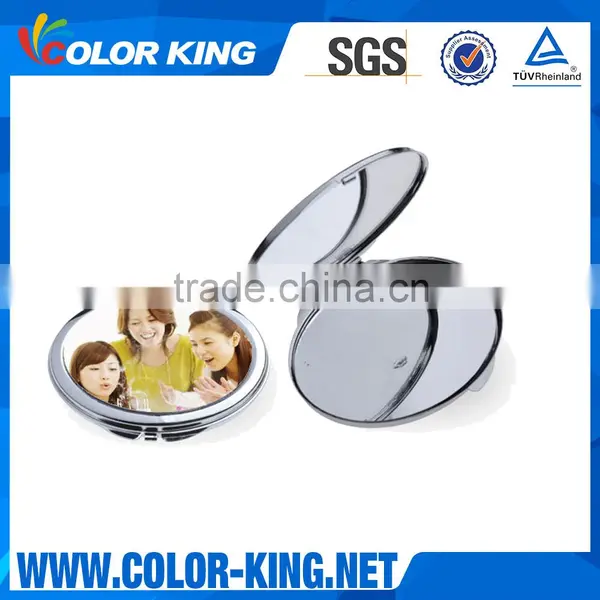 Cheap Sublimation Blank Compact Printable Portable Metal Dressing Mirror photo-4