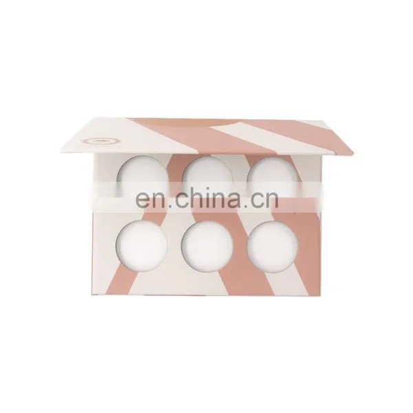 Newest Cardboard Cosmetic Packaging Box With Mirror Multicolor 36mm Eyeshadow Palette