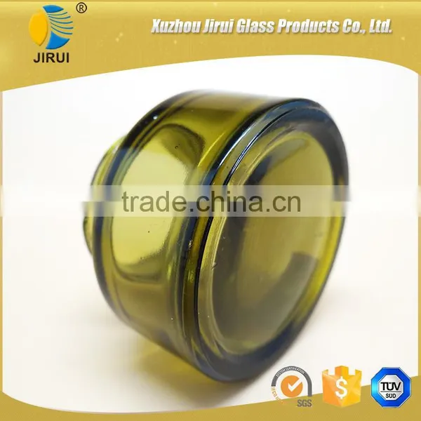 50ml Green Glass Cream Jar photo-5