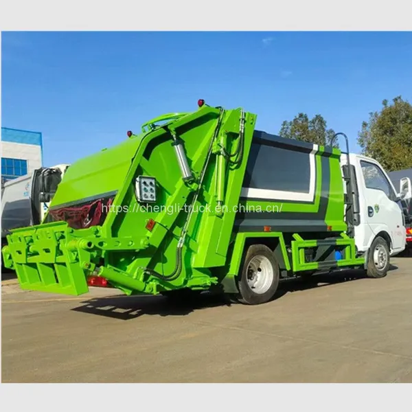 Dongfeng 3cbm Mini Garbage Truck for Sale 2ton Capacity Garbage Compactor Truck photo-2