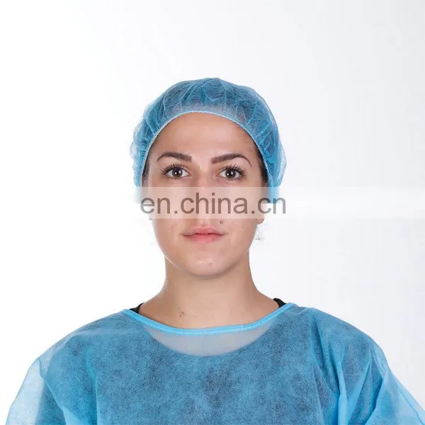 Disposable Hair Net Cap Non Woven Buffon Cap photo-5