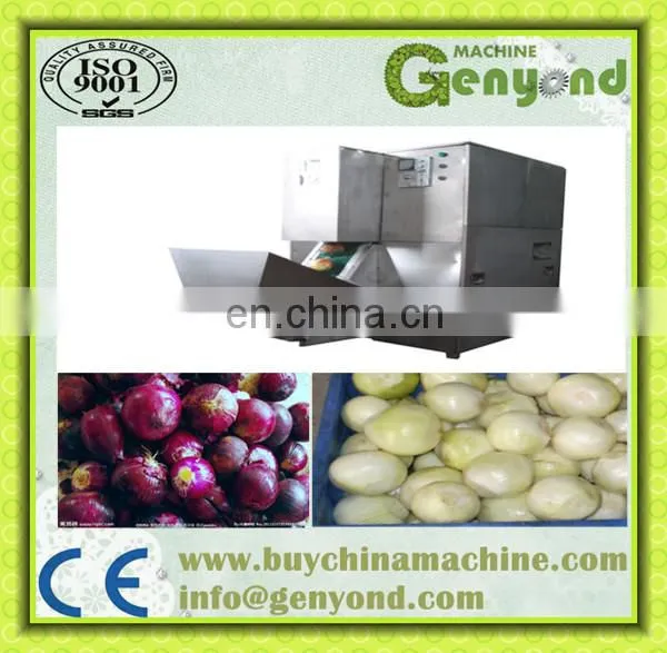 Factory Genyond Hot Sales Industrial Full Automatic Onion Peeler Peeling & Roots Tails Two Edds Cutting Machine photo-4