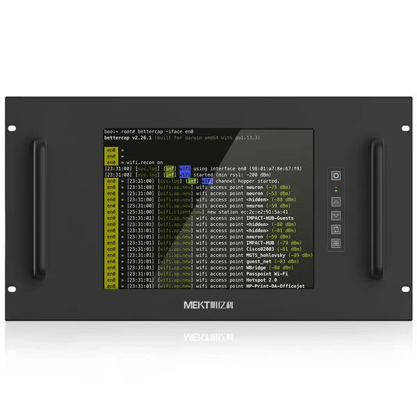 Customized 1000 Nit Brightness Touch Display Rack Mounted Industrial Touch Display With VGA DP HD photo-5