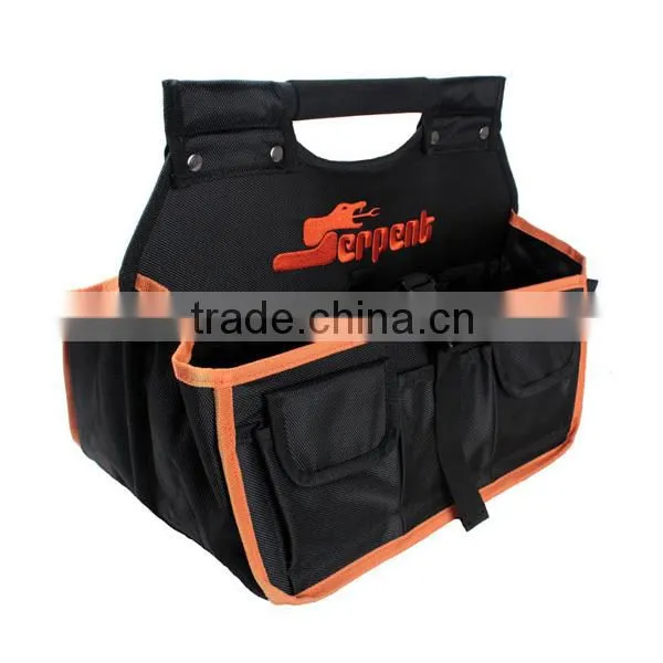 Heavy Duty 1680D Tool Tote Bag Multifunctional Tool Tote Bag Deluxe Black Portable Tool Tote Bag photo-2
