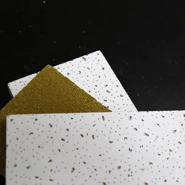 Mineral Fiber Ceiling Tiles Acoustic Ceiling Panels for Office Sound Insulation Decoration Rockwool Ceiling Board Mineral Fiber Ceiling Tile photo-4
