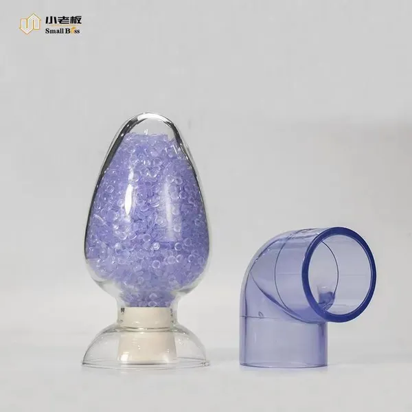China Manufacturers Clear Virgin Rigid Polyvinyl Chloride Pvc Compound Pellets Granules Factory photo-4