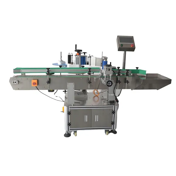 High-Speed Electric round Container Bottle Labeling Machine with Date Code Printer for Metal Glass Paper Wood Foil Packaging