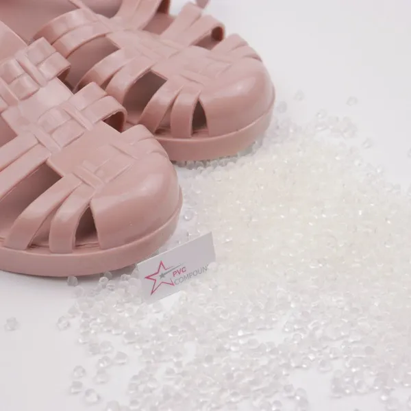 Crystal Virgin PVC Pellets PVC Raw Material for Sandals Manufacturing photo-2