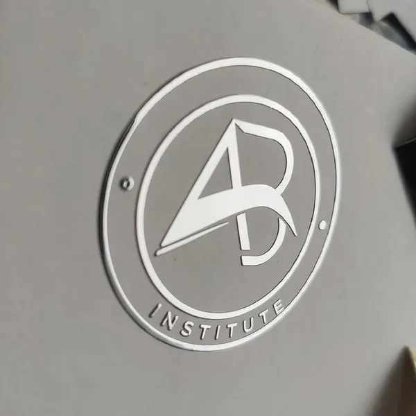 Custom Logo 3d Embossed Label Decals Metallic Sticker Waterproof Luxury Gold Foil Transfer Metal Nickel Stickers photo-3