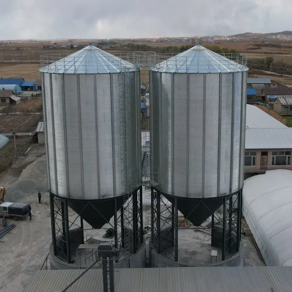 Hot-Dip Galvanized Hopper Bottom Grain Silo for Corn Wheat Rice Soybean Bulk Grain Storage System photo-2