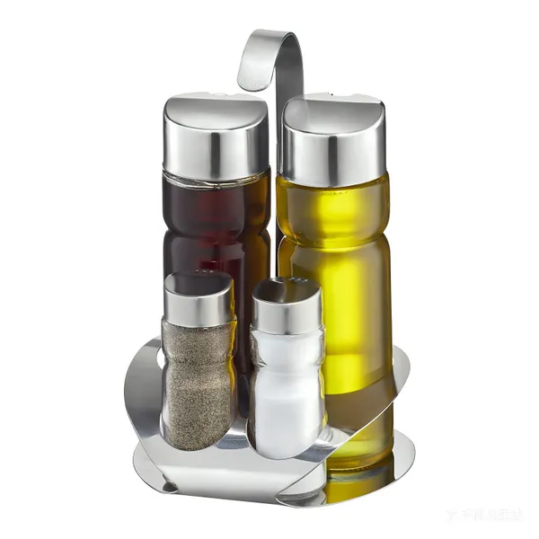 Glass and Stainless Steel Oil and Vinegar Cruet Sets