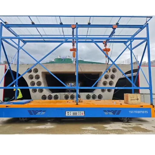 Automatic Stressing Trolley With Multi-jack Synchronous and Auto Data Recording System photo-4