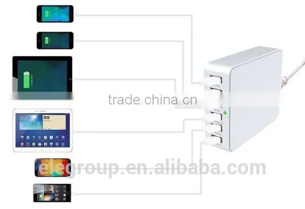 Hot Seller 6 Usb Ports Intelligent Rapid Charger Smart Charger for Mobile Phone/Laptop/MP3/MP4 Player/Tablet/Video Game Player photo-5