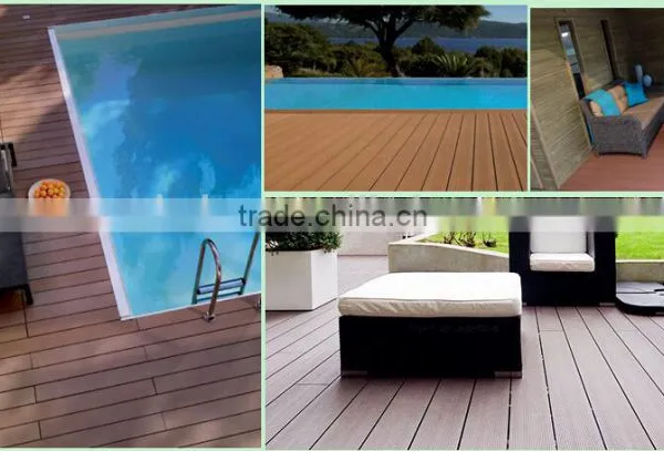 UV-protect WPC Decking Flooring for Outdoor Water-proof and Anti-slip photo-3