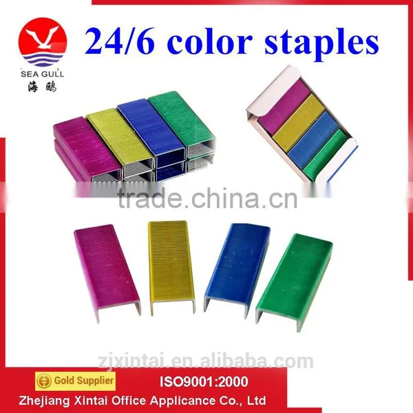 The Galvanized, Colored , Copper 24/6 Office Staples With High Quality photo-3
