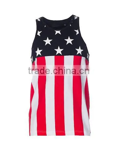 Custom Ladies Sublimation Tank Top/Digital Printing Singlet/3d Printing Top photo-5