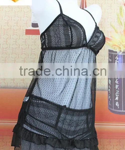 Sexy Transparent Quick Dry Lingerie Dress,hot Mesh Teddy Babydoll photo-2